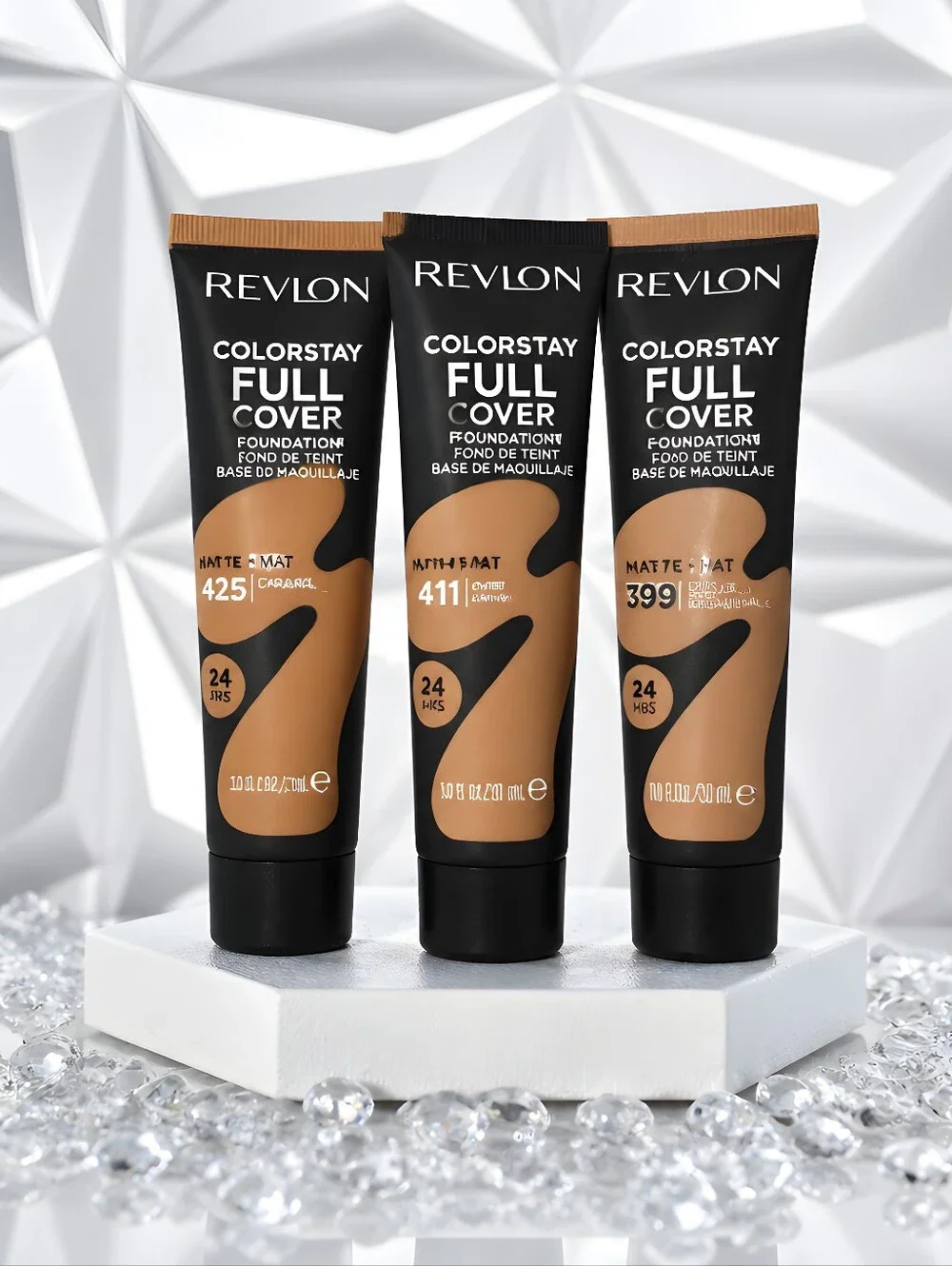 Revlon ColorStay- Full Cover Foundation - Trio Of Tan Shades. 390, 425 & 410.